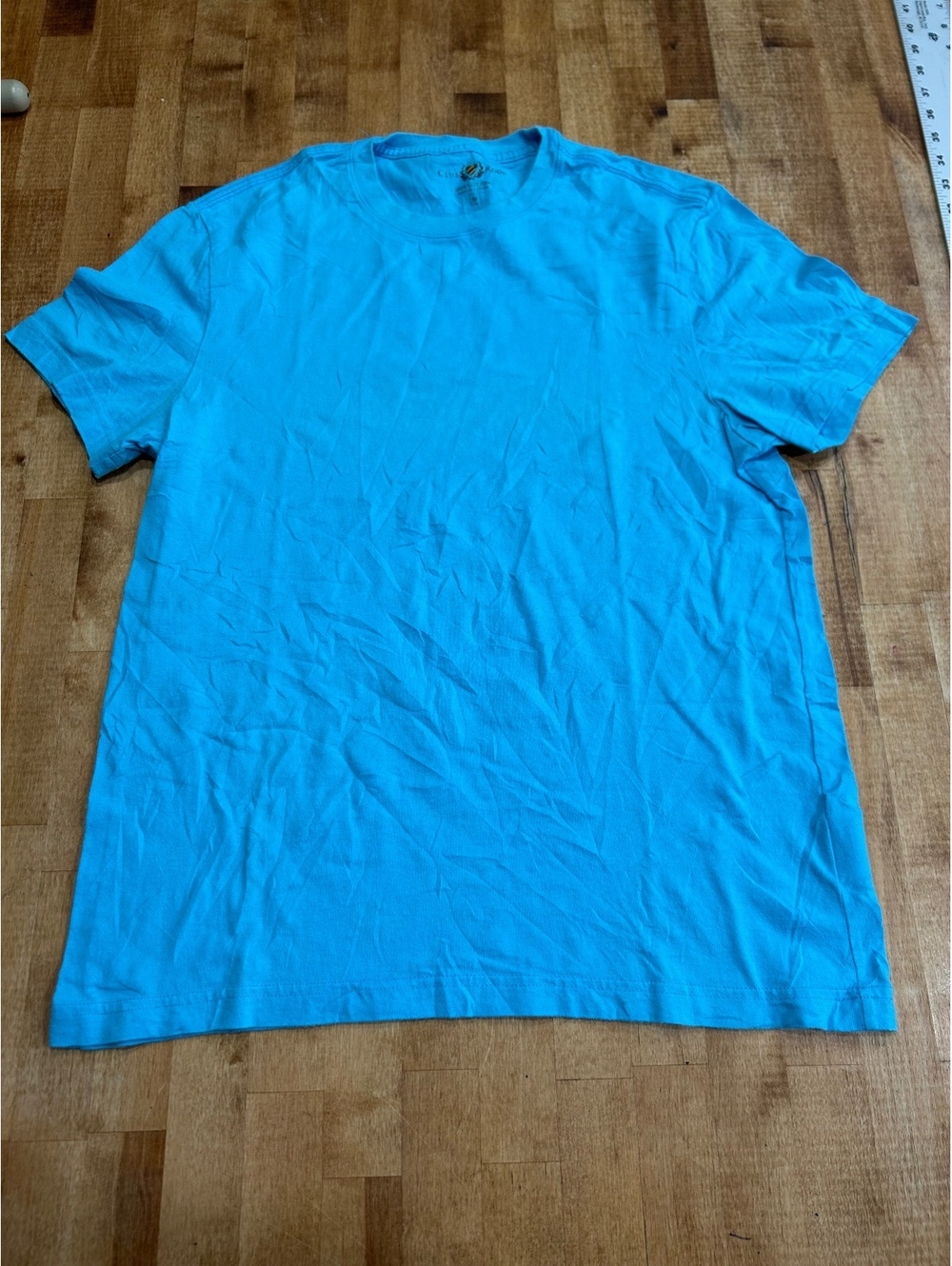 Club Room Medium Blue 100% Cotton T-Shirt